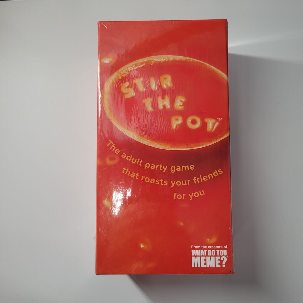 "Stir the pot" the adult party game that roast your friends for you new